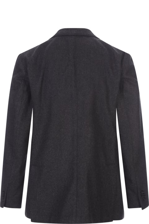Boglioli Coats & Jackets for Men Boglioli Anthracite Virgin Wool Single-breasted Blazer