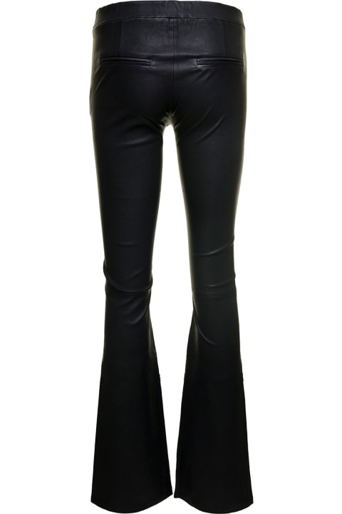 ARMA Clothing for Women ARMA Black 'izzy' Pants With Branded Button Fastening In Leather Woman