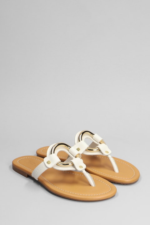 See by Chloé Sandals for Women See by Chloé Hana Flats In Beige Leather