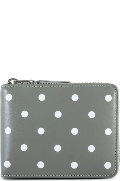 Fashion for Men Comme des Garçons Wallet Dots Printed Leather Line