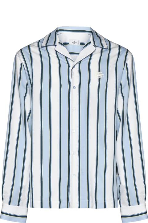 Homeware Etro Embroidered Viscose Blend Shirt