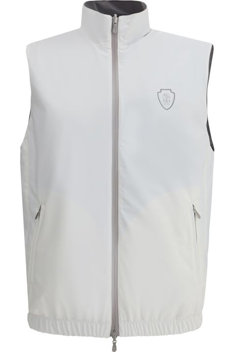 Brunello Cucinelli Coats & Jackets Sale for Men Brunello Cucinelli Waterproof Reversible Vest