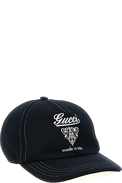 Gucci قبعات لـ القسم الرجالي Gucci Gucci Coat Of Arms Cap