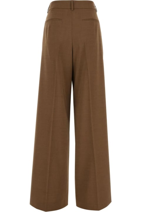 SportMax Pants & Shorts for Women SportMax Brown Wide-leg Tenda Pant