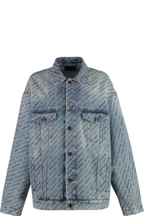 Coats & Jackets for Men Balenciaga Printed Denim Jacket