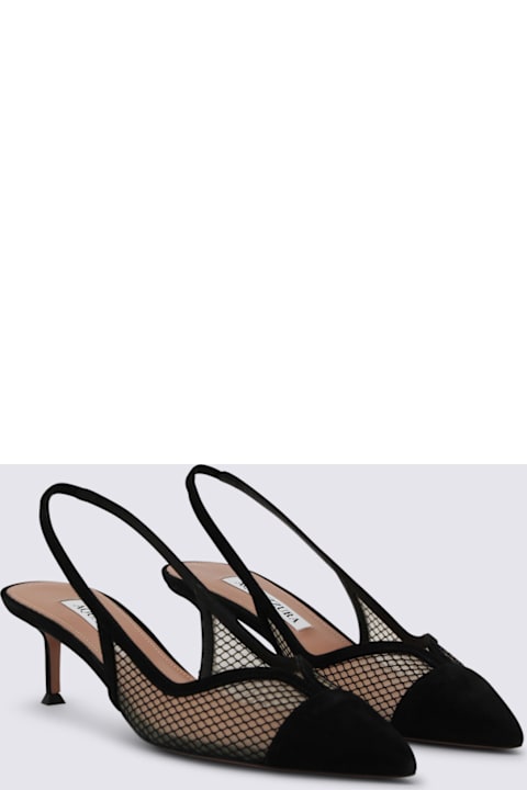 Aquazzura Black Leather Pumps
