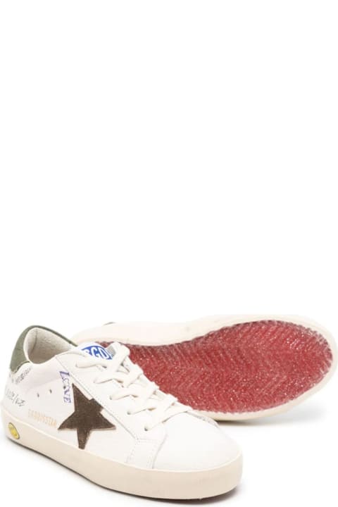 Golden Gooseのボーイズ Golden Goose White Leather Sneakers
