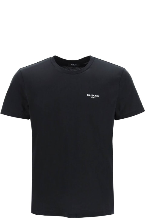 Topwear for Men Balmain Black Cotton T-shirt