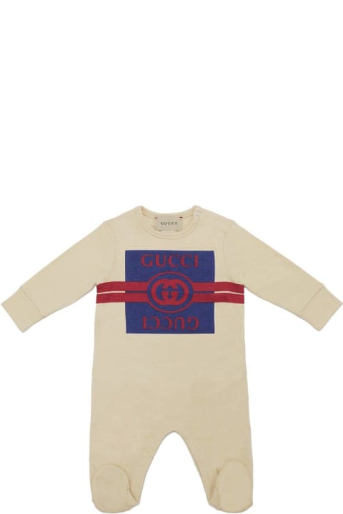 Gucci Sale for Kids Gucci Interlocking G Printed Crewneck Pyjamas