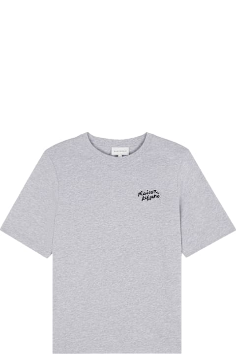 Maison Kitsuné for Kids Maison Kitsuné Cotton T-shirt With Lettering Logo