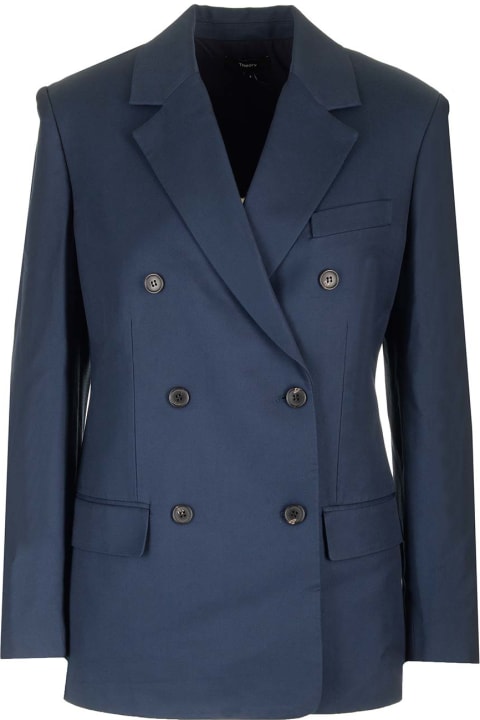 Theory Coats & Jackets for Women Theory Classic Double-breasted Blazer