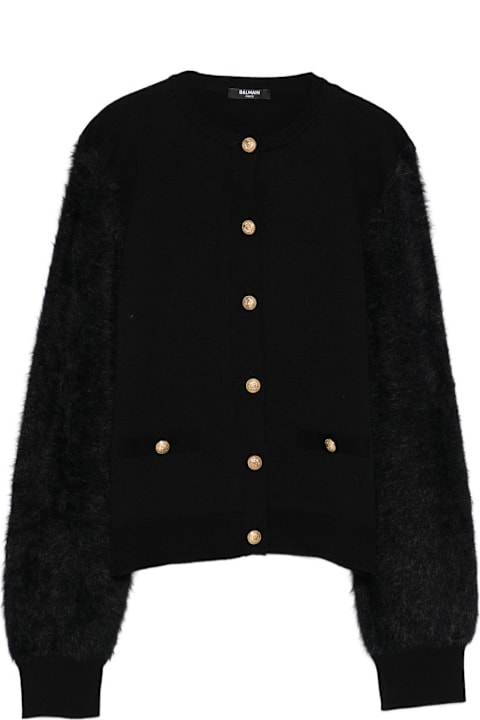 Homeware Balmain Balmain Kids Cardigan With Decoration