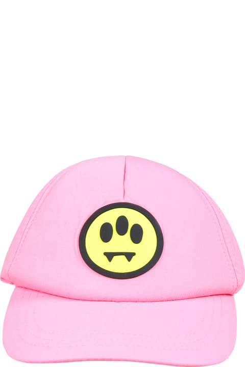 Fashion for Girls Barrow Pink Hat For Girl With Smiley