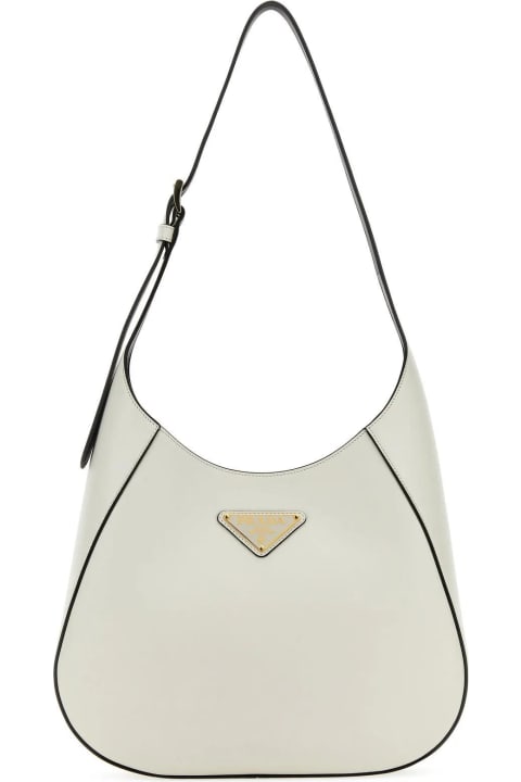 Prada Bags for Women Prada White Leather Shoulder Bag