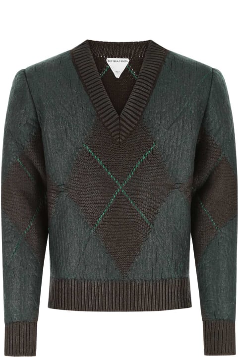 Homeware Bottega Veneta Embroidered Wool Blend Sweater