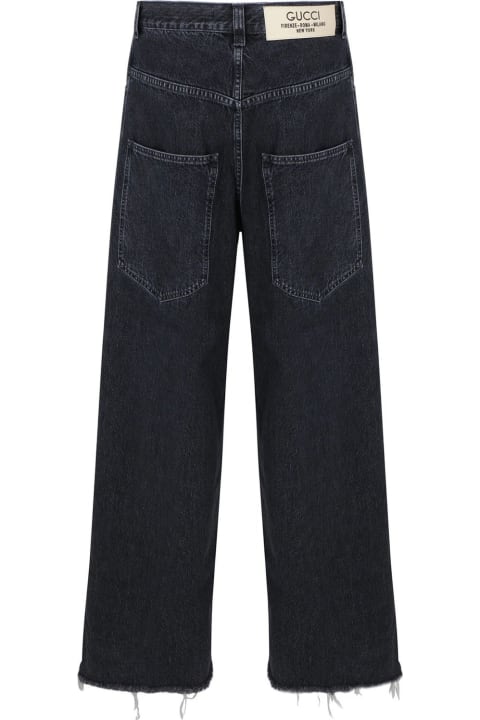 Gucci Sale for Men Gucci Wide-leg Denim Jeans
