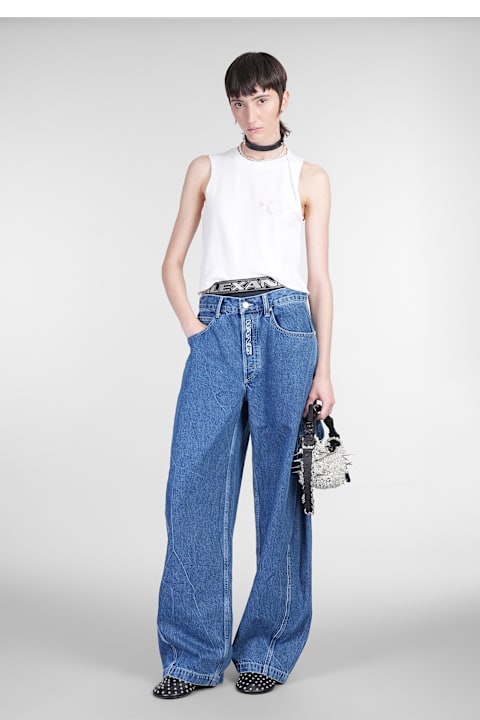 Alexander Wang لـ Women Alexander Wang Tank Top In White Cotton