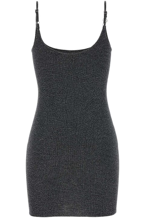 خصم على السيدات AMIRI Black Wool Blend Mini Dress