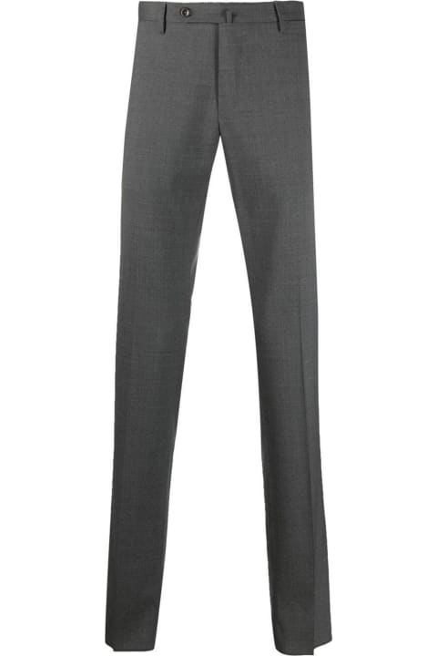 Incotex Clothing for Men Incotex Grey Virgin Wool Slim-fit Tailored Trousers