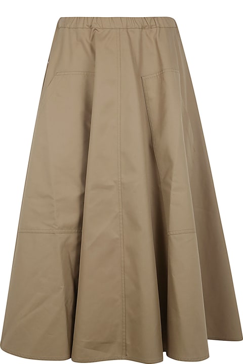 Fashion for Women Sofie d'Hoore Wide Midi Skirt With Big Patched Pockets
