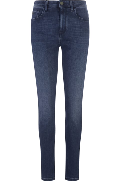 Woman Olivia Slim Fit Jeans In Blue Denim