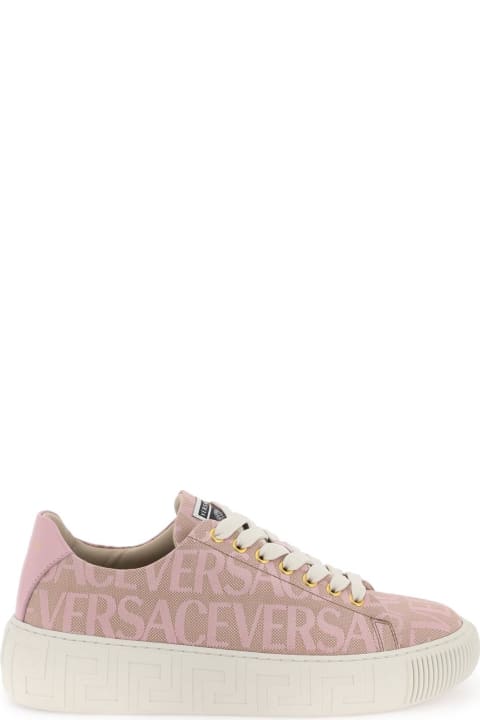 Versace Shoes for Women Versace Sneaker With Logo All-over