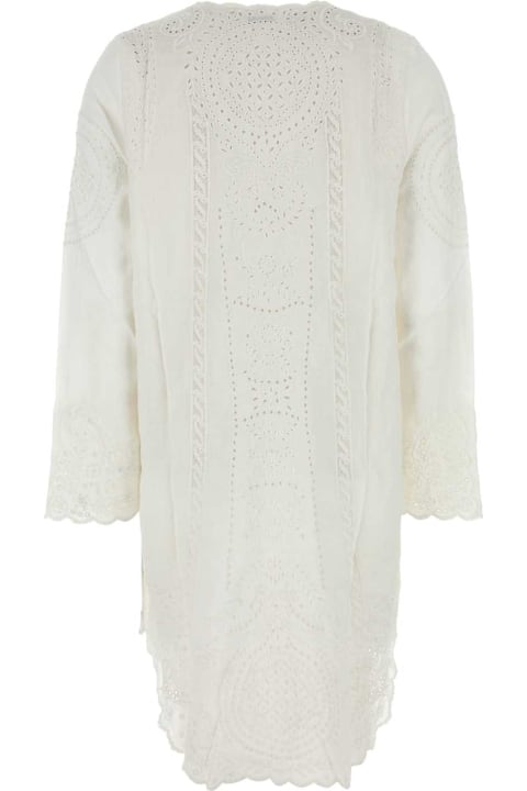Bode for Kids Bode White Linen Belvoir Blouse