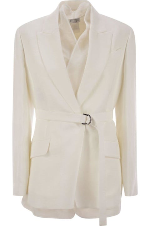 ジャケット Max Mara Cappuccino Linen Blend Targa Blazer Max Mara Cappuccino Linen Blend Targa Blazer | italist