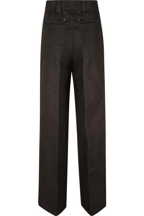 Pants & Shorts for Women Maison Margiela Straight Buttoned Trousers