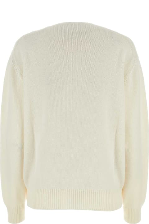 Prada Sweaters for Men Prada Ivory Cashmere Sweater