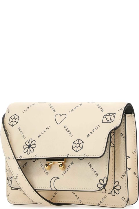 Marni Bags for Women Marni Printed Leather Trunk Shoulder Bag