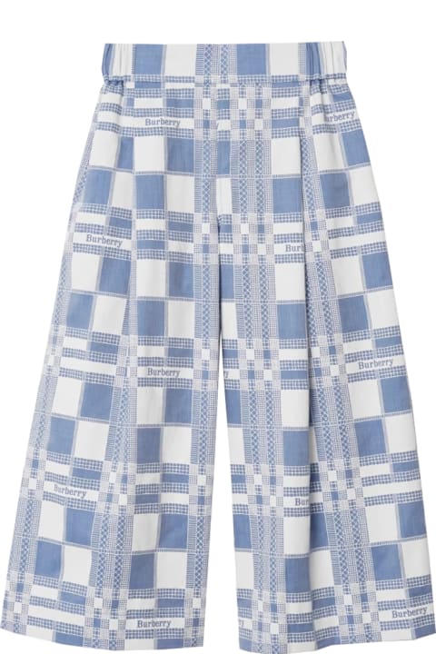 Burberry Bottoms for Baby Girls Burberry Check Cotton Pants
