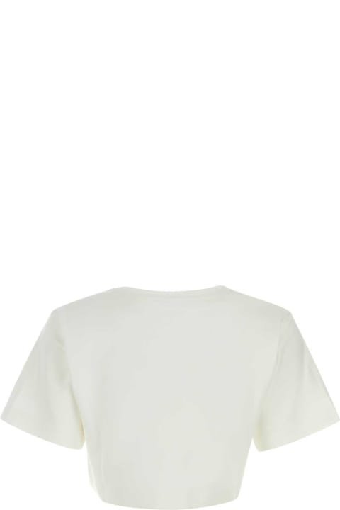 ウィメンズ Max Maraのウェア Max Mara White Cotton Messico T-shirt
