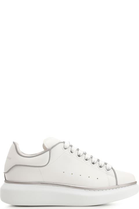 Alexander McQueen Sneakers for Women Alexander McQueen White Oversized Sneakers With Silver Piping