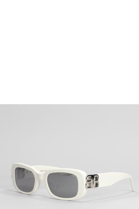 Balenciaga Eyewear Eyewear for Women Balenciaga Eyewear Dyn Sq 2.0 Sunglasses In White Acetate