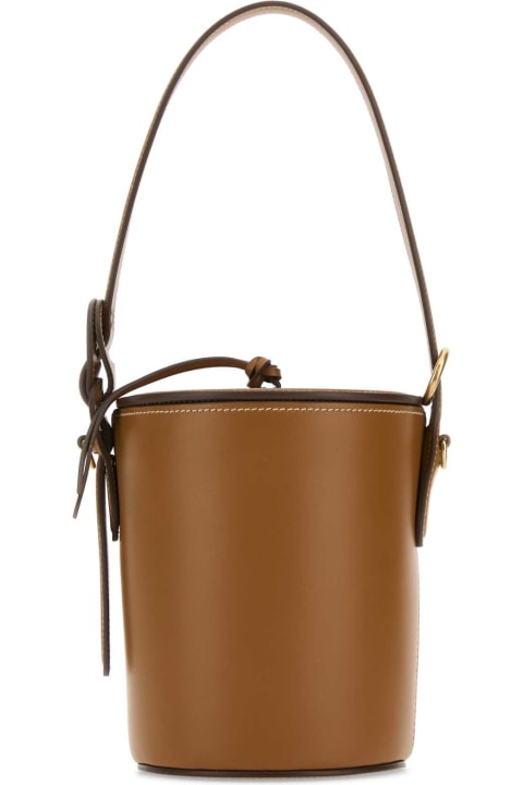Totes for Women Miu Miu Caramel Leather Bucket Bag
