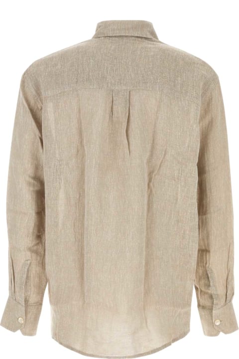 Our Legacy Men Our Legacy Cappuccino Linen Blend Shirt