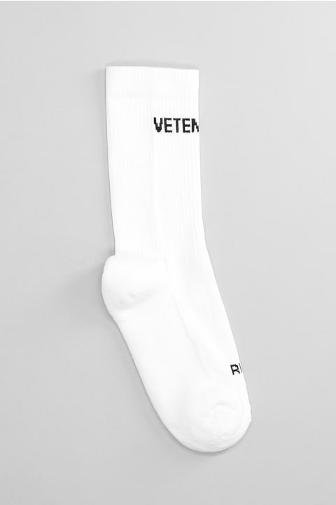 VETEMENTS for Men VETEMENTS Socks In White Cotton