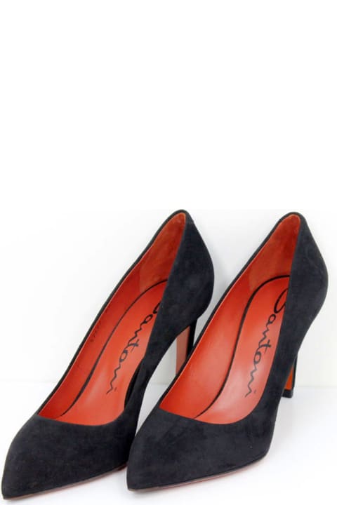 Santoni High-Heeled Shoes for Women Santoni Shoe In Suede