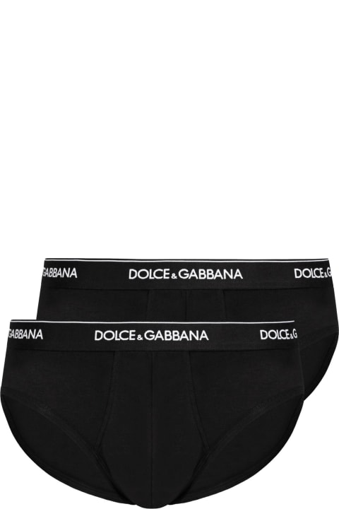 Underwear for Men Dolce & Gabbana Pack Containing Two Brando Briefs