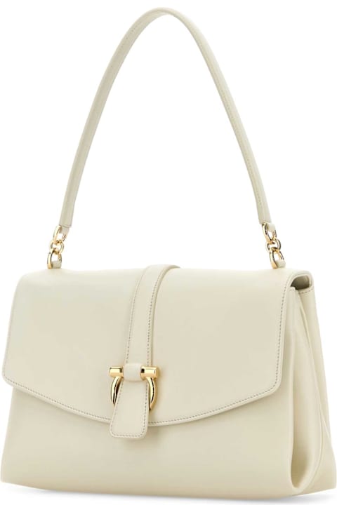 Homeware Ferragamo Ivory Leather Shoulder Bag