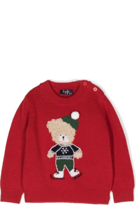 Topwear for Baby Boys Il Gufo Teddy Bear Crew Neck Pullover