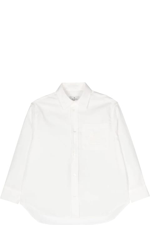 Shirts for Boys Etro Shirt With Embroidered Pegaso