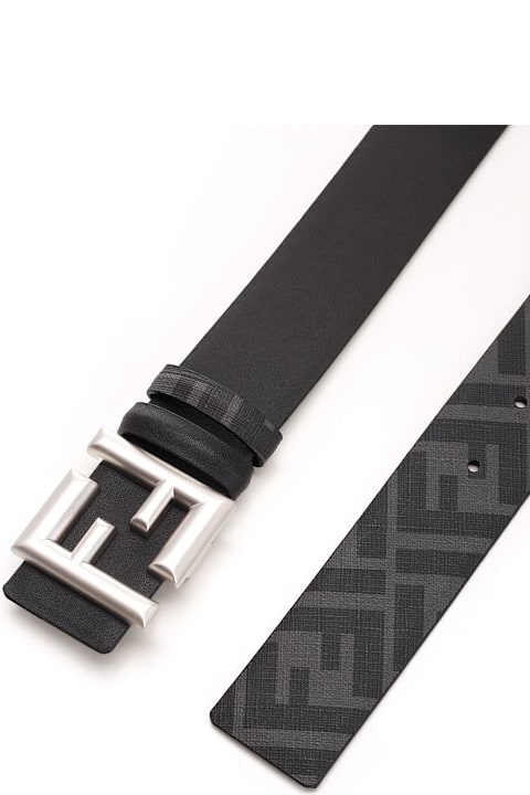 Fendi Belts for Men Fendi Ff Reversible Leather Belt