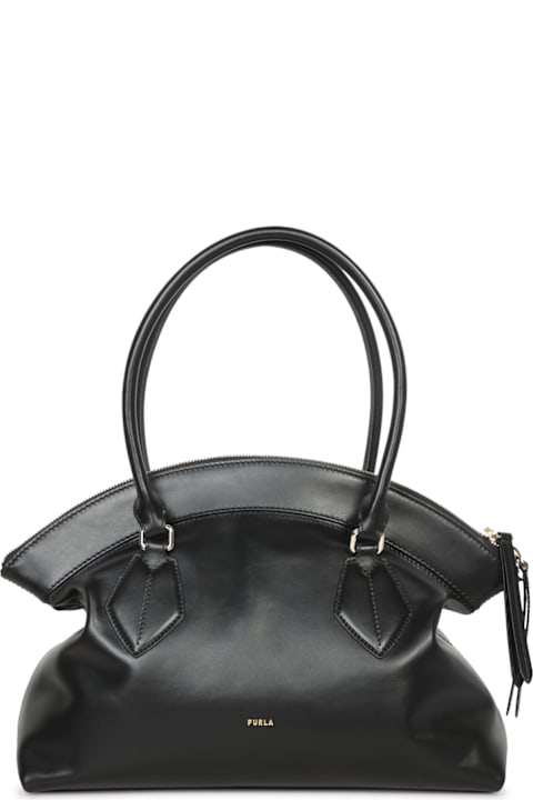 آخر صيحات الموضة من السيدات Furla Erica M Black Tote Bag