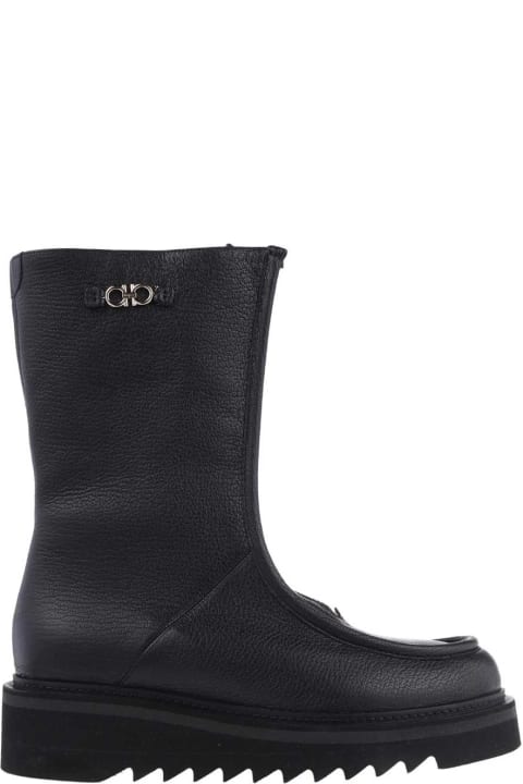 Homeware Ferragamo Leather Ankle Boots