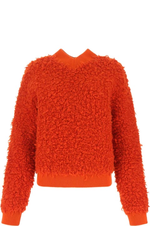 Fashion for Women Bottega Veneta Red Boucle Sweater