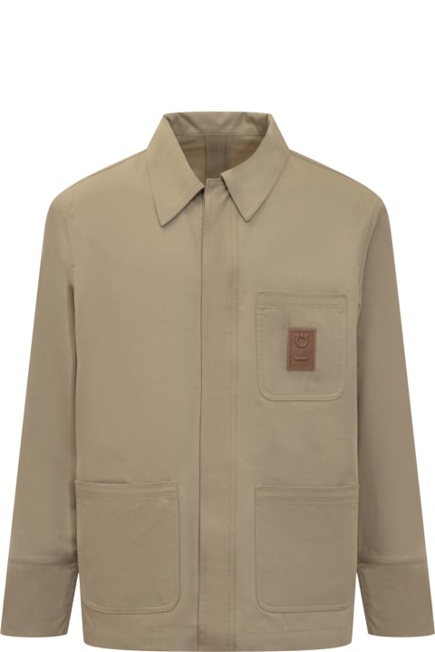 Ferragamo Coats & Jackets for Men Ferragamo Jacket With Logo