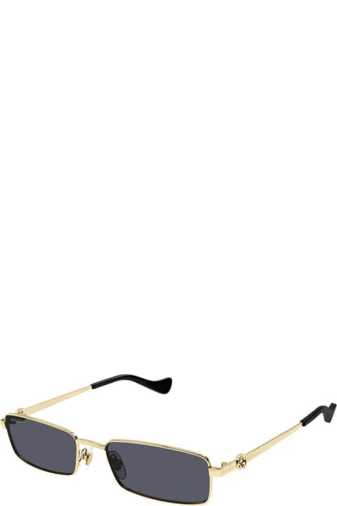 Fashion for Men Gucci Eyewear Gg1600s Linea Gg Logo 001 Gold Grey Sunglasses