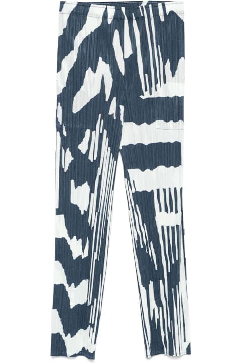 Pleats Please Issey Miyake for Men Pleats Please Issey Miyake Printed Pleated Trousers